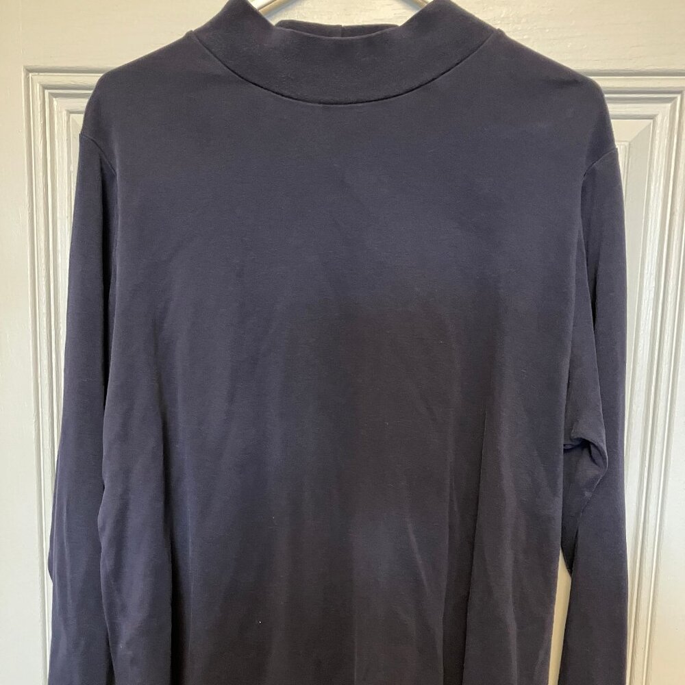 WOMEN'S CROFT & BARROW SIZE 2X WOMEN'S BLACK TURTLENECK TOP